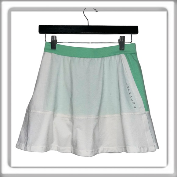 Redvanly Decatur Pull On Skort White Green Golf Tennis Pickleball Size Small - Picture 1 of 10